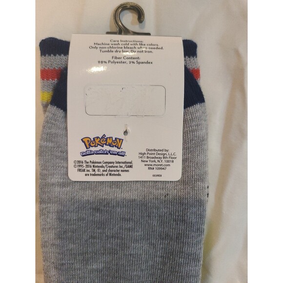 Pokemon Pikachu Crew Socks - Picture 3 of 4
